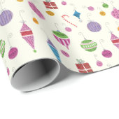 手絵を描クリスマス飾り包み紙 ラッピングペーパー (ロールコーナー)