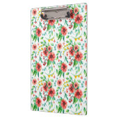 手絵を描ピンク花花柄–23498 クリップボード (左)