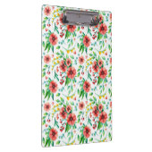 手絵を描ピンク花花柄–23498 クリップボード (右)