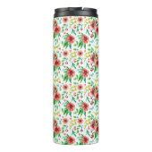 手絵を描ピンク花花柄–23498 タンブラー (裏面)