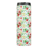 手絵を描ピンク花花柄–23498 タンブラー (裏面)