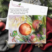 手絵を描フェスティバル鳥とマウス ポストカード