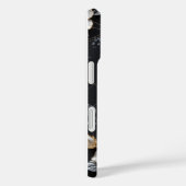 手絵を描フローラデザインと金ゴールド&シルバー Case-Mate iPhoneケース (裏面 / 右)