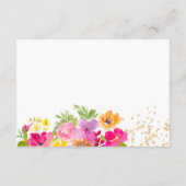 手絵を描フローラ卒業アドバイス エンクロージャーカード (裏面)