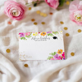 手絵を描フローラ卒業アドバイス エンクロージャーカード