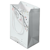 手絵を描フローラ結婚記念日 ミディアムペーパーバッグ (裏面アングル)