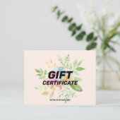 手絵を描フローラ ポストカード (スタンド正面)