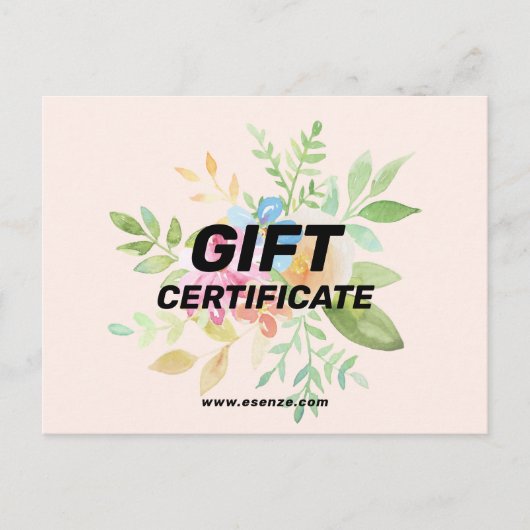 手絵を描フローラ ポストカード (正面)