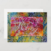 手絵を描信じ術 シーズンポストカード (正面/裏面)