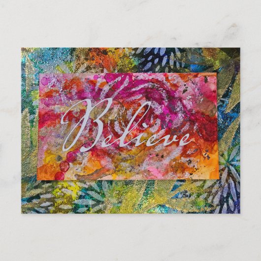 手絵を描信じ術 シーズンポストカード (正面)