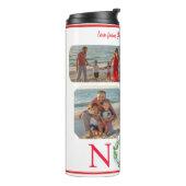 手絵を描写真クリスマスリースNOEL タンブラー (回転左)