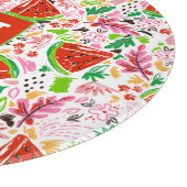 手絵を描夏の果柄 カッティングボード (角)