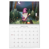 手絵を描子ブックイラストレーション2025 カレンダー (3月 2026)