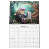 手絵を描子ブックイラストレーション2026 カレンダー (3月 2027)