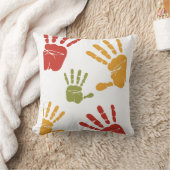 手絵を描手 クッション (ブランケット)