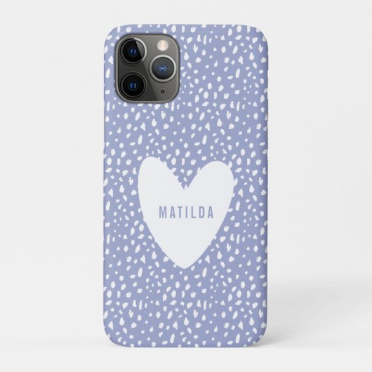 手絵を描指とハートパーソナライズされた Case-Mate iPhoneケース (裏)