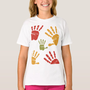 手絵を描掌 Tシャツ