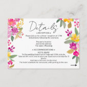 手絵を描春フローラ結婚詳細 エンクロージャーカード (正面)