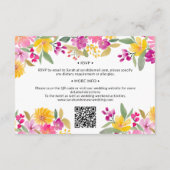 手絵を描春フローラ結婚詳細 エンクロージャーカード (裏面)