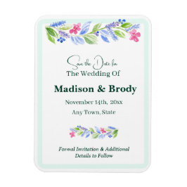 手絵を描水の色フローラ保存日付 マグネット