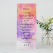 手絵を描水の色メカラフルニュー 招待状 (スタンド正面)