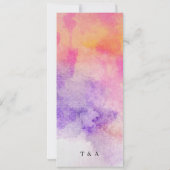 手絵を描水の色メカラフルニュー 招待状 (裏面)