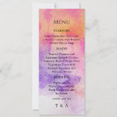 手絵を描水の色メカラフルニュー 招待状 (正面)