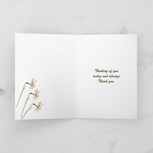 手絵を描水カラー最高のフローラ母の日 カード (内部)