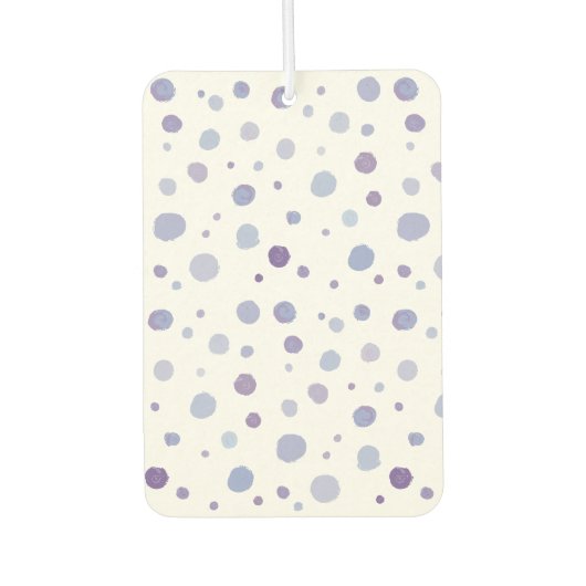 手絵を描水玉模様 カーエアーフレッシュナー (正面)