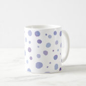 手絵を描水玉模様 コーヒーマグカップ (正面右)