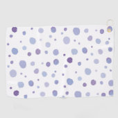 手絵を描水玉模様 ゴルフタオル (横)