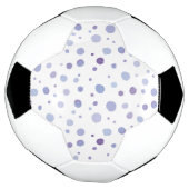 手絵を描水玉模様 サッカーボール (回転)