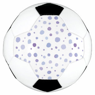 手絵を描水玉模様 サッカーボール
