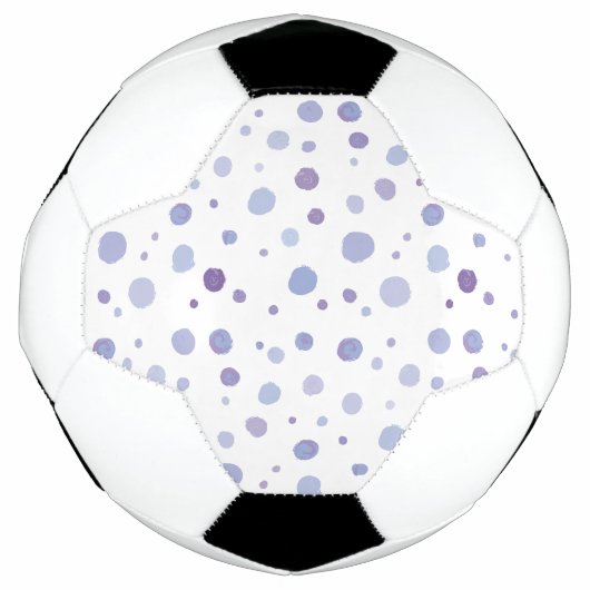 手絵を描水玉模様 サッカーボール (正面)