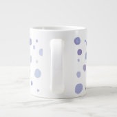 手絵を描水玉模様 ジャンボコーヒーマグカップ (裏面)