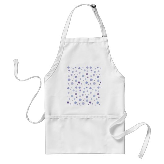 手絵を描水玉模様 スタンダードエプロン (正面)