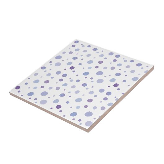 手絵を描水玉模様 タイル (側面)