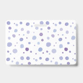 手絵を描水玉模様 バッジ (裏面)