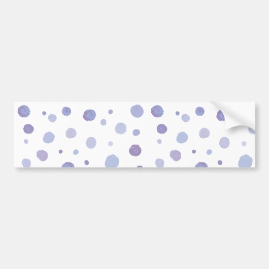 手絵を描水玉模様 バンパーステッカー (正面)