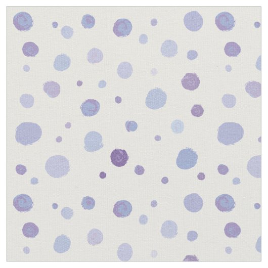 手絵を描水玉模様 ファブリック (クローズアップ)