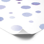 手絵を描水玉模様 フォトプリント            (角)