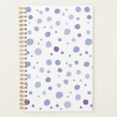 手絵を描水玉模様 プランナー手帳 (正面)