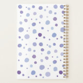 手絵を描水玉模様 プランナー手帳 (裏面)