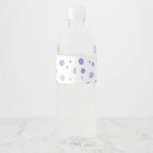 手絵を描水玉模様 ペットボトルラベル (裏面)