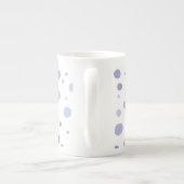 手絵を描水玉模様 ボーンチャイナマグカップ (裏面)