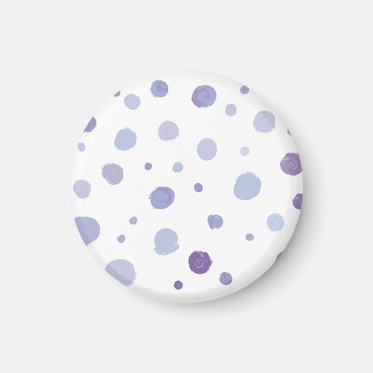 手絵を描水玉模様 マグネット (正面)
