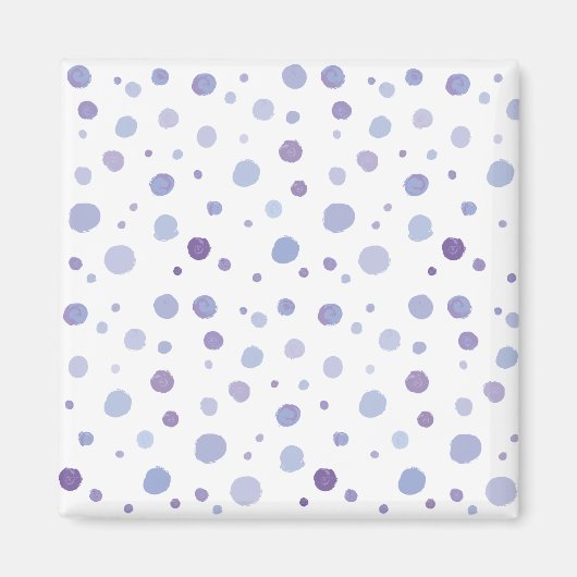 手絵を描水玉模様 マグネット (正面)