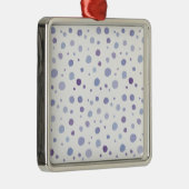 手絵を描水玉模様 メタルオーナメント (右)