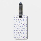 手絵を描水玉模様 ラゲッジタグ (裏面縦)