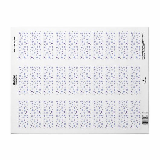 手絵を描水玉模様 ラベル (フルシート)